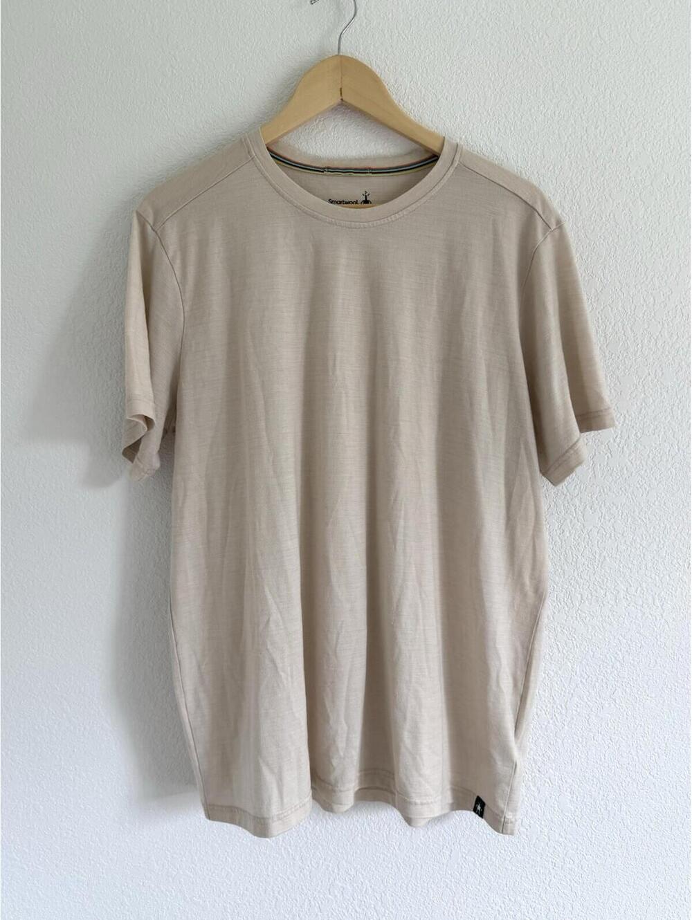 Smartwool Mens Sz L Merino Wool Blend Short Sleeve T-Shirt Gray Base Layer